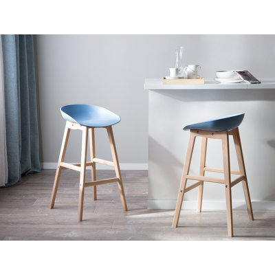 Benjamin Counter Stool with Solid Wood Frame