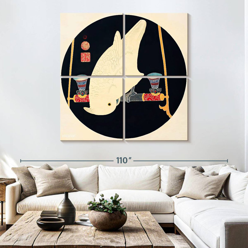 Brampt A White Macaw, 74'' H x 74'' W