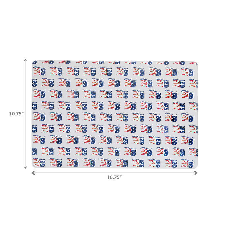 Napperon en plastique avec drapeau de Terre-Neuve - ensemble de 12