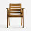 Fauteuil de salle à manger en bois massif Casares