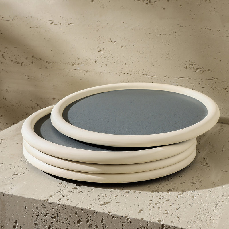 Stone Lain Capri 12-Piece Dinnerware Set Stoneware, Gray