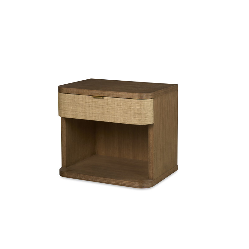 Caribe 1 - Drawer Solid Wood Nightstand