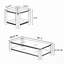 Ensemble de 2 tables basses en acier inoxydable-114232841