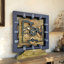 Horloge de bureau carrée en bois 10 pouces avec engrenages mobiles réels (transformable en horloge murale - base amovible) Collection Canada-802675504