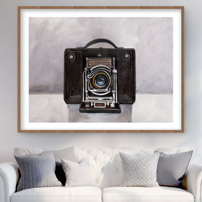 Old Camera Framed Matted Print | Vintage Home Decor Art