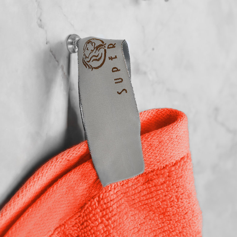 Ensemble de serviettes en coton 8 pièces à séchage rapide Winthrop, Tangerine
