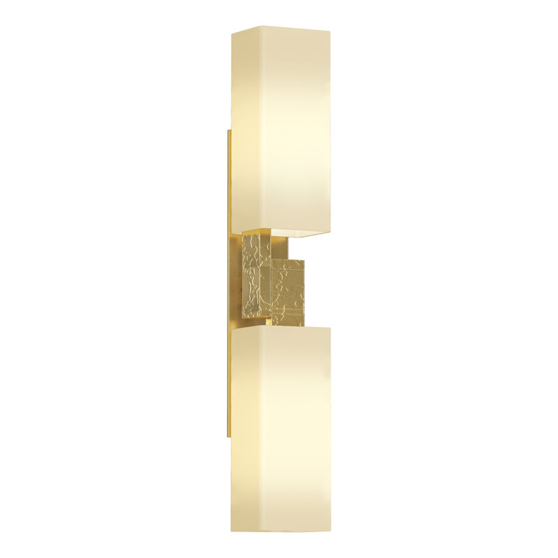 Ondrian 2 Light Sconce, Modern Brass