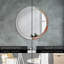 Huldar Glass Flat Wall Mirror
