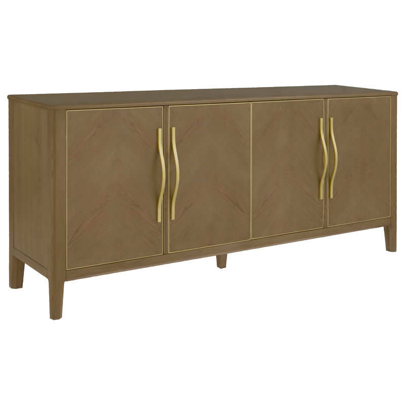 Maxwell 80'' Solid Wood Sideboard, Caramel