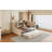 Twin Size Upholstered Daybed with Trundle, Storage Shelves,USB & Outlet-276208524