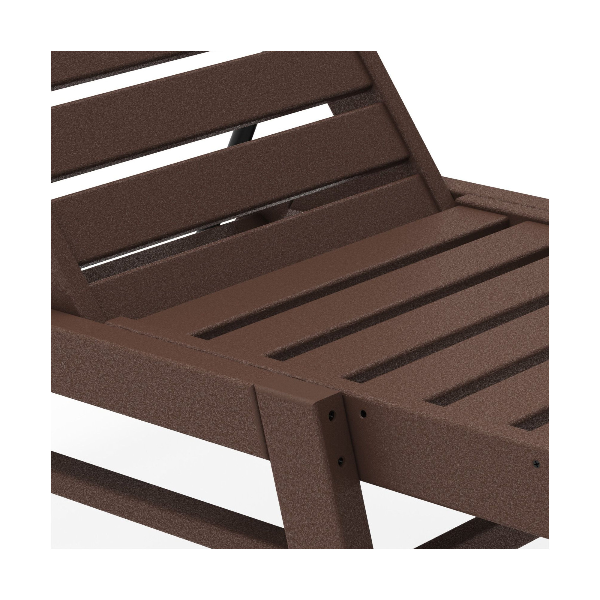  POLYWOOD Lakeside Chaise, Mahogany