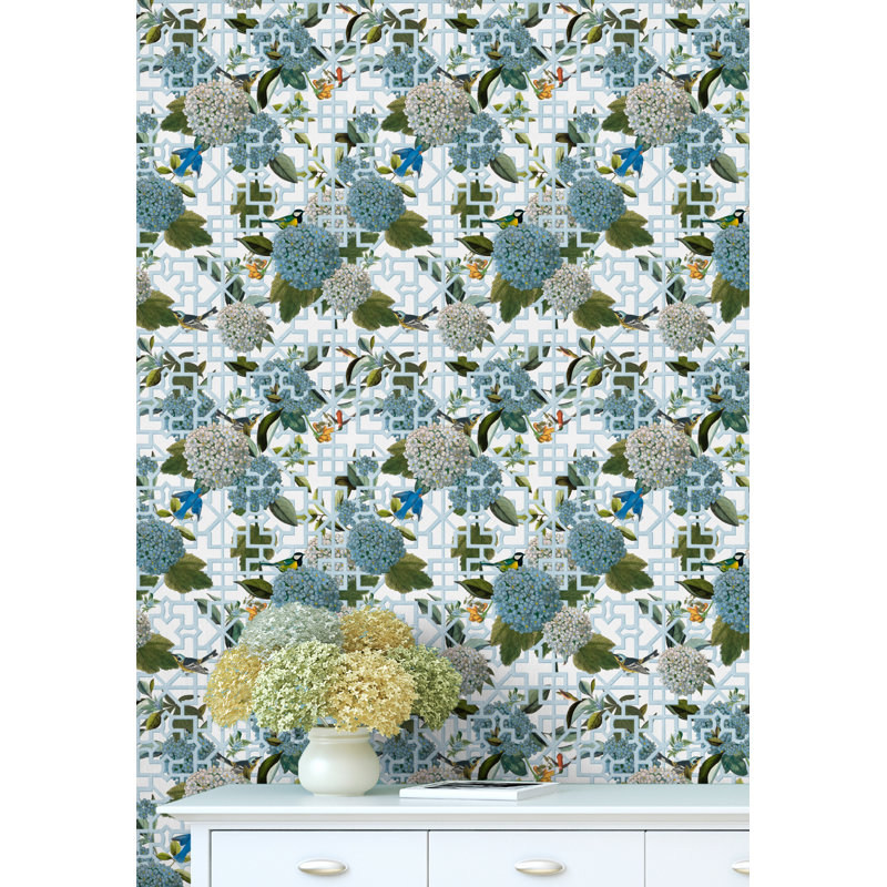 Hydrangea Garden, Light Blue