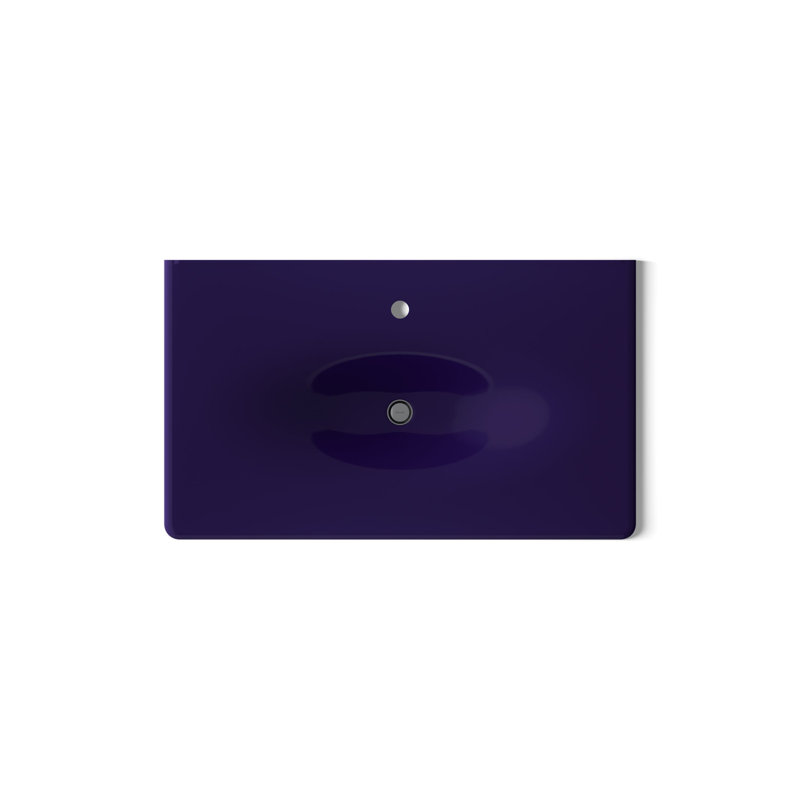 Iron Impressions 38" Single Bathroom Vanity Top, Single, Indigo Blue