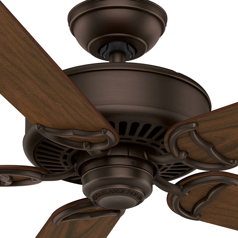 54" Panama Ceiling Fan And Handheld Remote, Brushed Cocoa