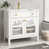 Blanc + lavabo + 2 portes