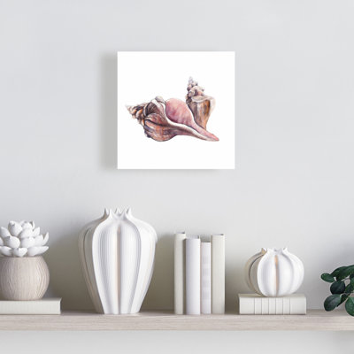 Pink Bedroom Exotic Canvas - Horse Conch Seashells Decor