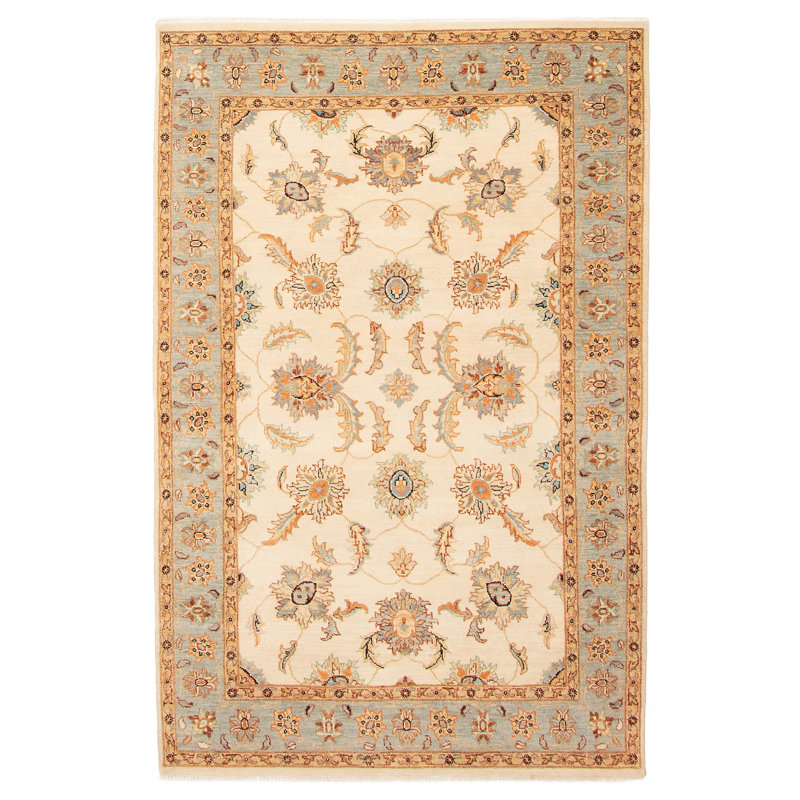 Tapis crème unique 4 pi 0 po x 6 pi 0 po Jamshidpour