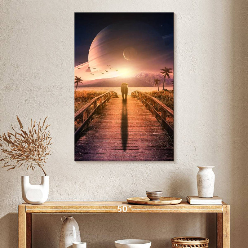 Brampt Walking To Nowhere, 39" H x 26" W