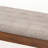 Corsham Bench in Light Grey Fabric Upholstered and Walnut Brown Finish, 17.3'' H X 15'' D X 40.9'' W-1864138078