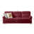 82" Modern Compressed Snowfleece Fabric 3-Seater Sofa, For Living Room, Bedroom, Office & Entertainment Spaces, ​Burgundy-880388000