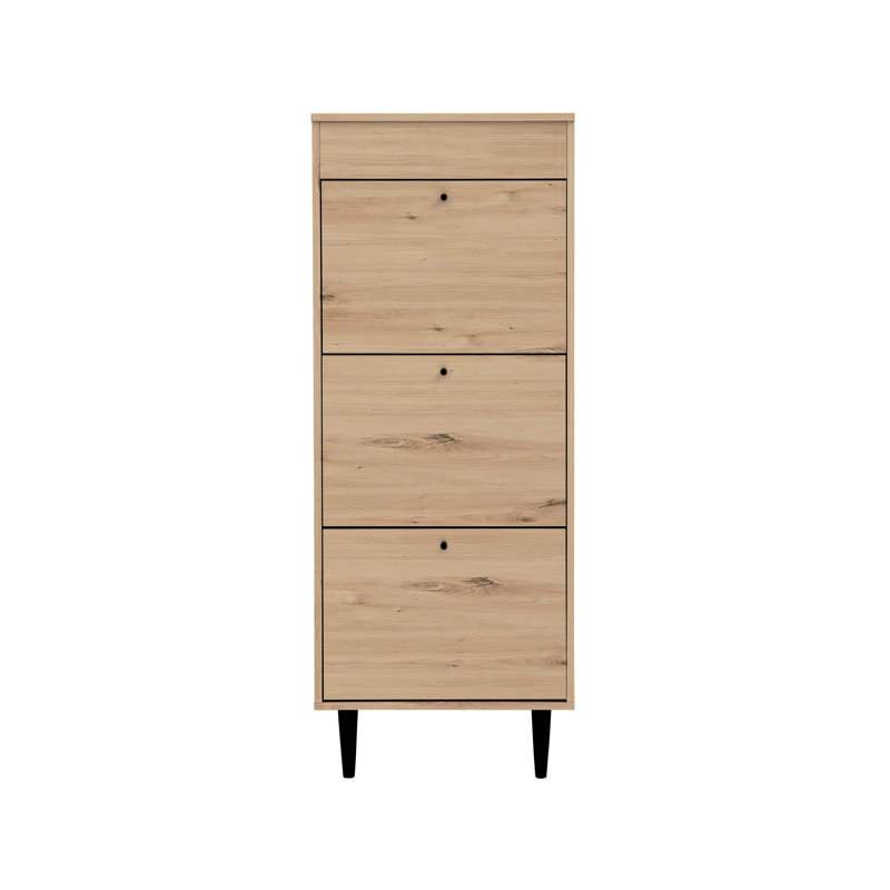6 Pair Flip Down Shoe Storage, Artisan Oak