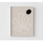 «The Leaf 2» par Design Fabrikken, dessin d'art corail minimaliste, idée de remodelage de bureau neutre beige, cadeau d'artiste