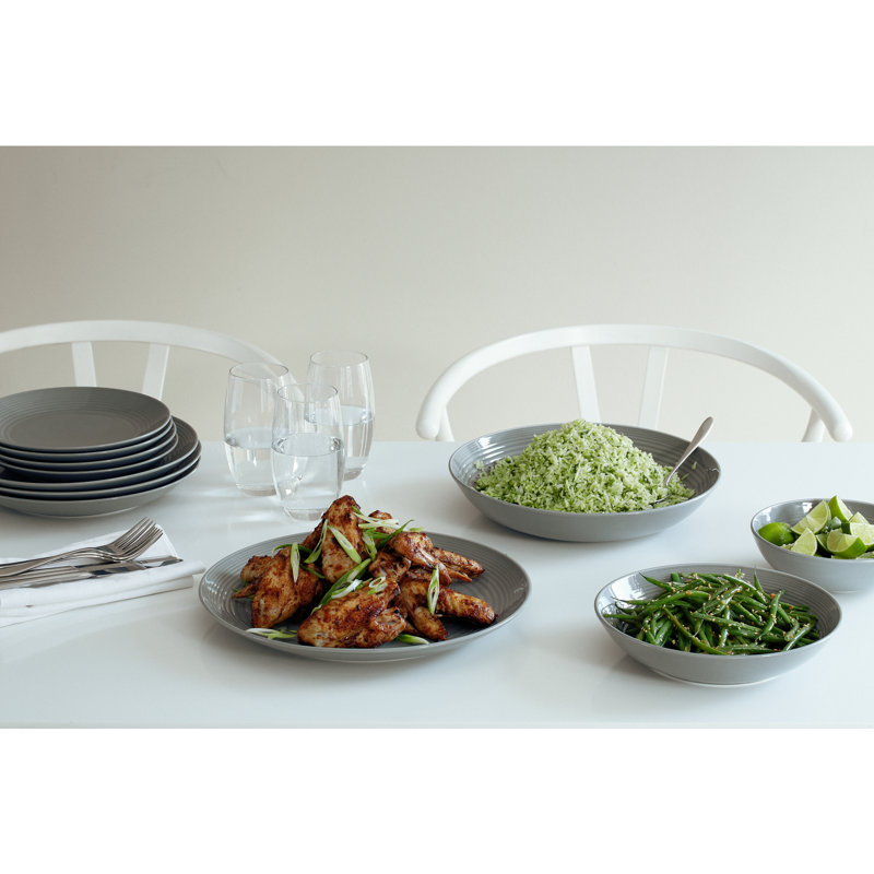 Royal Doulton, Gordon Ramsay Maze - 16 Piece Dinnerware Set, Service for 4, Dark Grey