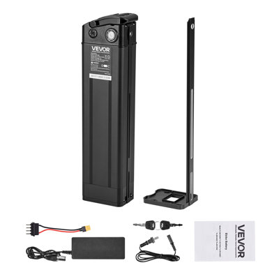 Ebike Battery, 48V 15.6Ah Electric Bike Lithium Battery Pack with BMS, 3A Charger and Lock for 1000W E-Bike Motor, Detachable Electric Bicycle Replacement Kit with Indicator & Discharge Socket