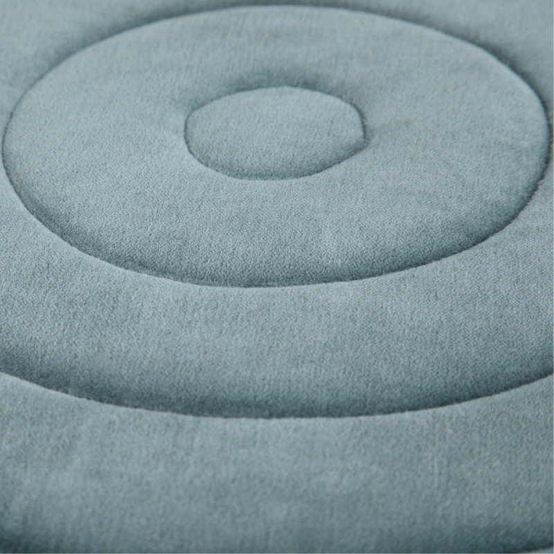 Vivienne - Pouf rond - Turquoise