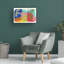 Art mural sur toile tendue - «Blue Pot A» de Suzanne Allard pour décoration de salon, de chambre à coucher ou de bureau - 30 x 47