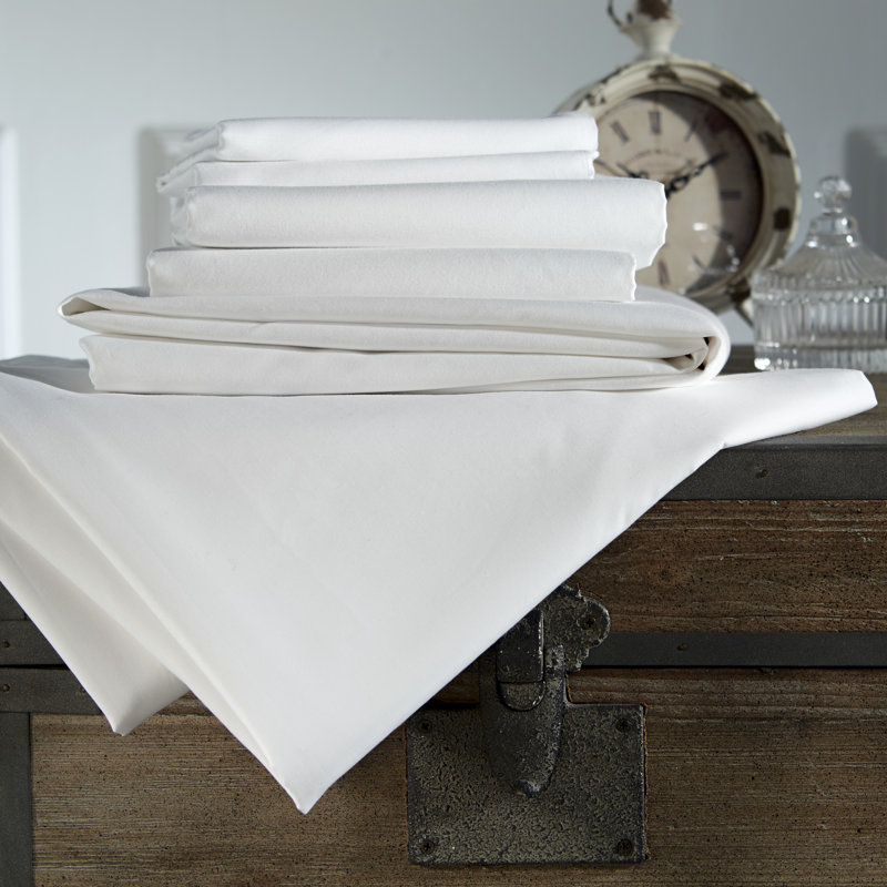 Ringling 100% Cotton Fitted Sheet, Super King (6'), Ivory