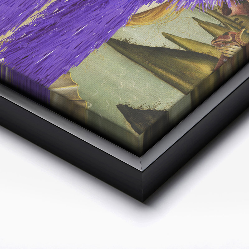Collage de la naissance de Vénus, Black Framed, Canvas, 24"H x 32"W