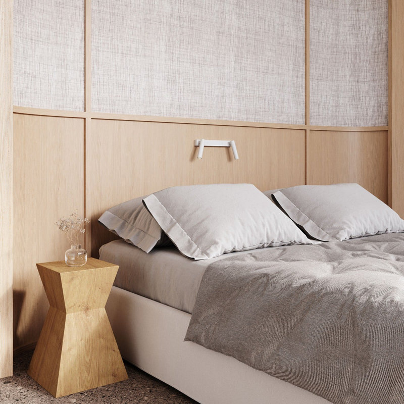 Haim Aluminum LED Spotlight, Textured White