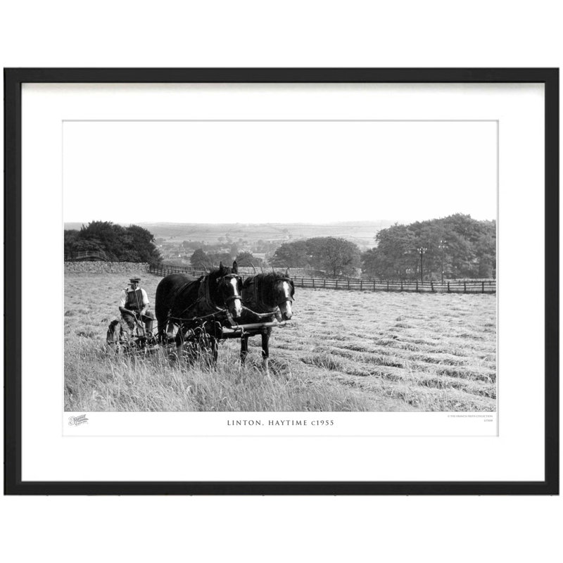 Linton, Haytime C1955 - Single Picture Frame Print, 40cm H x 50cm W x 2.3cm D