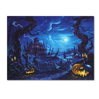 Friday Night Graphic Art Print on Wrapped Canvas