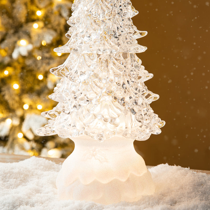Arbre de table rotatif lumineux 18,5 "H Christmas