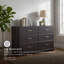 Commode double 6 tiroirs Eria
