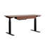 Adjustable Height Solid Wood Steel Executive Desk-578540413
