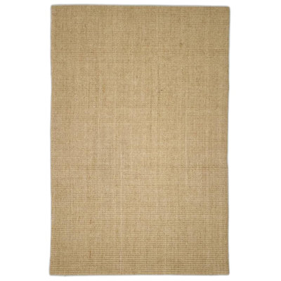 August Grove Rug Natural Sisal Brown