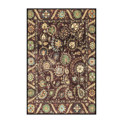 Tapis décoratif multicolore à motif abstrait