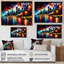 «Colorful City in Vancouver II», reproduction sur toile-86580382-86580384