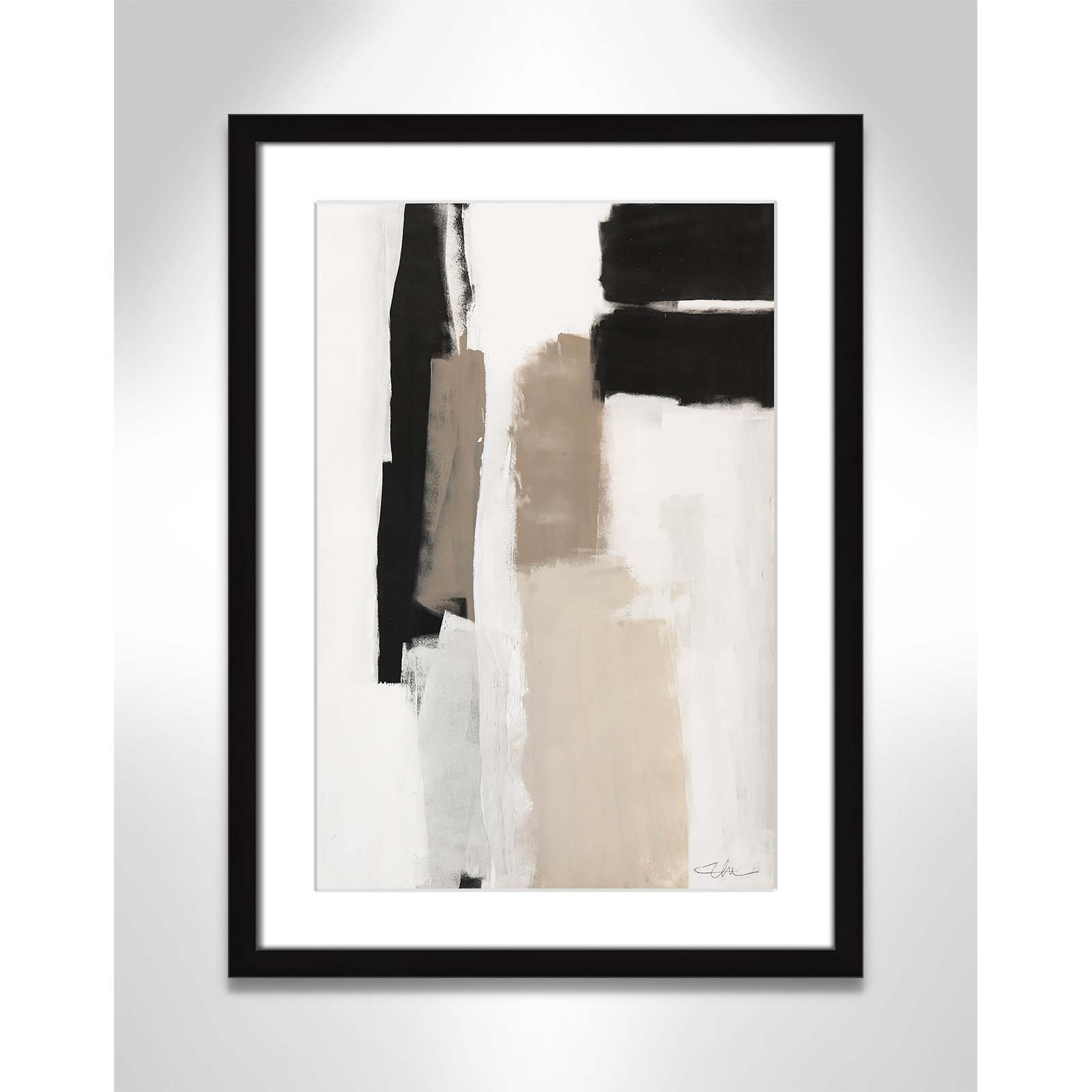 Giverny Earth Scapes II by  Print, Yes, 23" H x 17" W x 1.25" D, Black Single Picture Frame