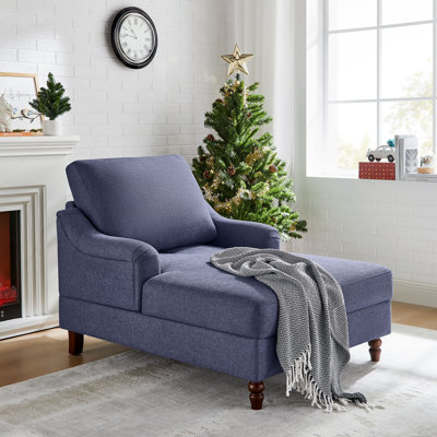38.58 Inch Upholstered Chaise Lounge