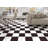 9" x 9" Beveled Porcelain Marble Look Wall & Floor Tile