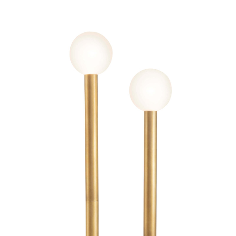 Happy Floor Lamp, Natural Brass