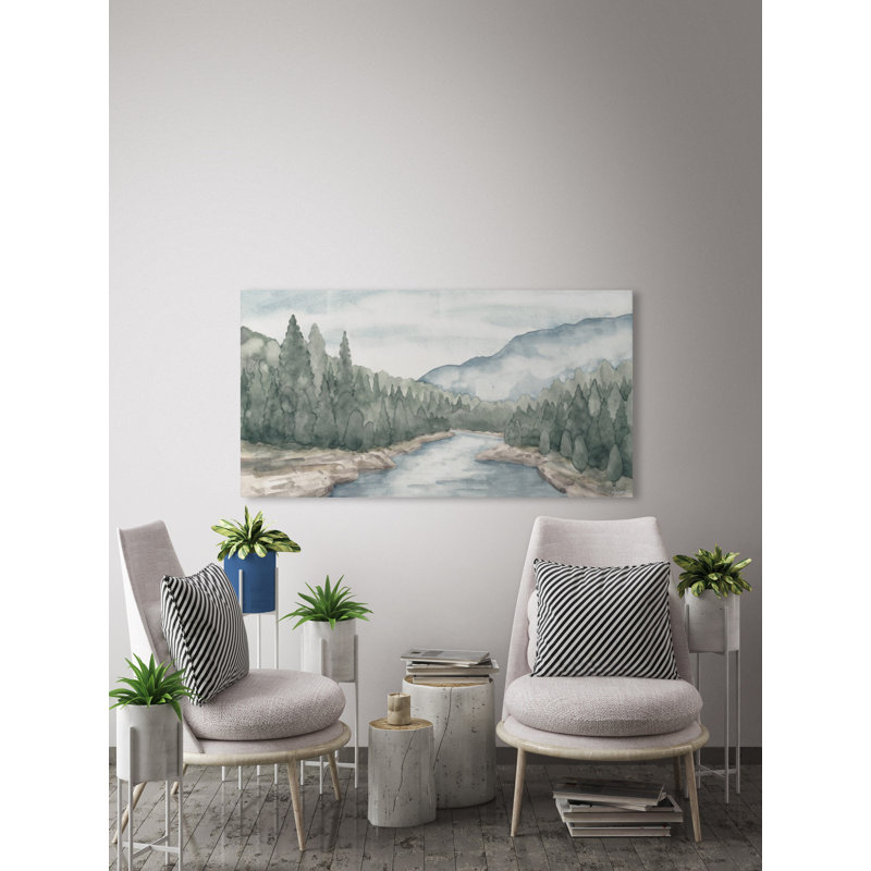 So It Flows - Wrapped Canvas Painting, 18" H x 36" W x 1.5" D