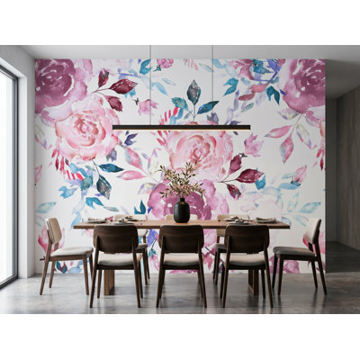 Wall Mural, 125"W x 125"H, Pre-Pasted Paper