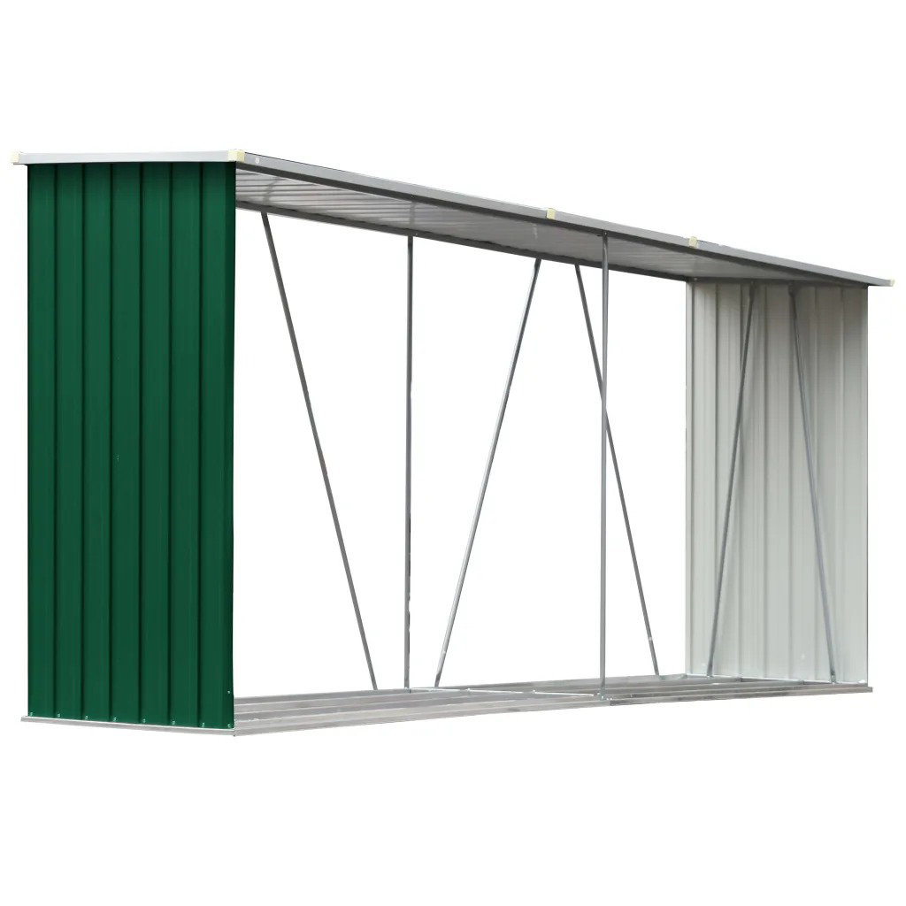 330cm W x 84cm D Metal Log Store