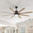 Brixham 76" 8- Blade LED Smart Chandelier Ceiling Fan with Remote Control and Light Kit Included-1101449555