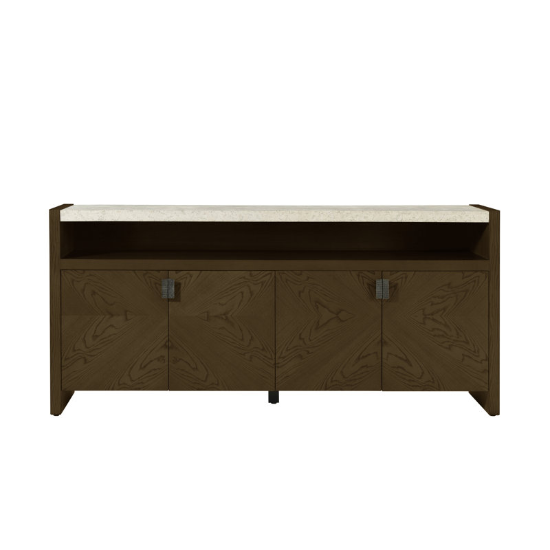 Catalina 77'' W Solid Wood Credenza, Earth